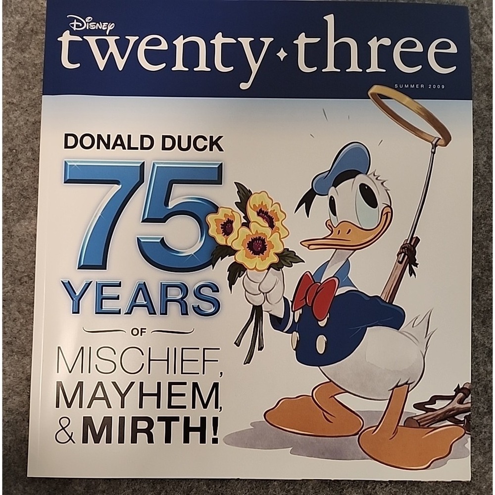 Disney D23 Twenty-Three Magazine Gold Member Donald Duck 75th Anniversary 2009